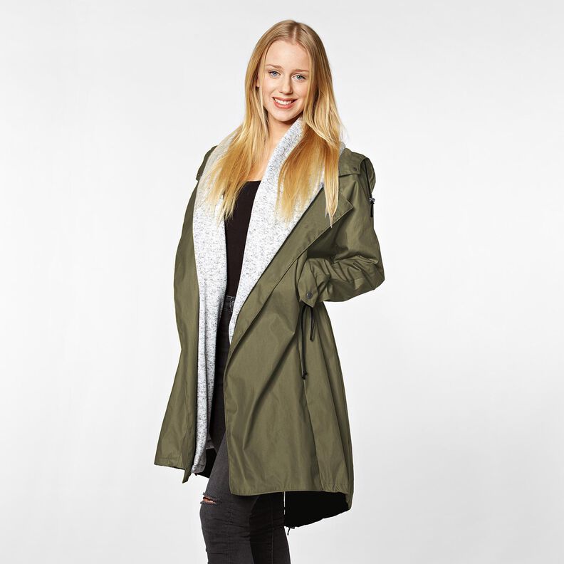 Tecido para impermeáveis liso – verde amarelado,  image number 7