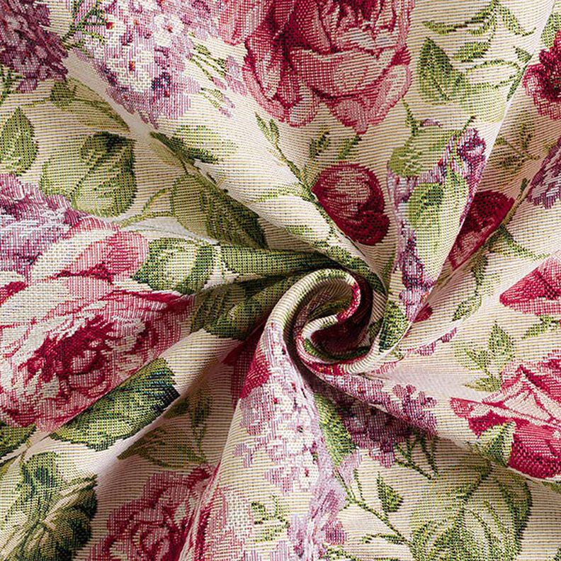 Tecido para decoração Gobelina Pétalas de rosa – cor de areia,  image number 4