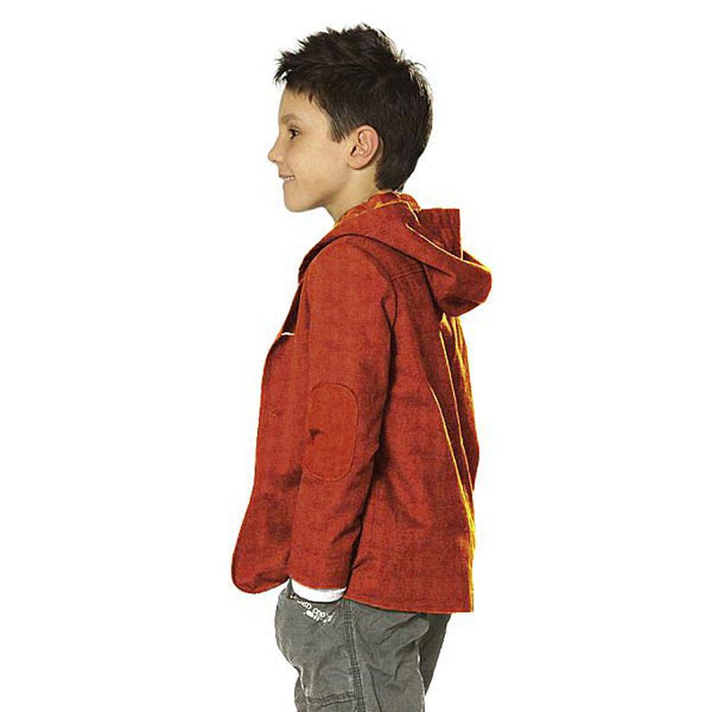 Tecido aveludado Nicki Liso – terracota,  image number 4