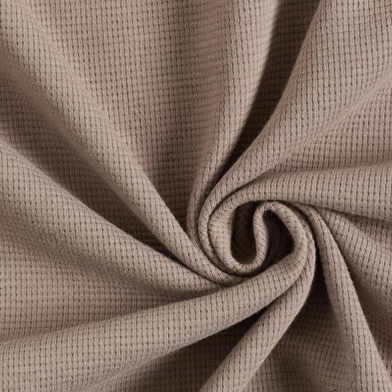Jersey mini favos de algodão lisa – taupe,  image number 1