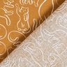 Tecido de algodão Cretone Gatos brincalhões – amarelo-caril,  thumbnail number 4