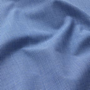 Tecido para camisas Xadrez Mini – branco/azul ganga, 
