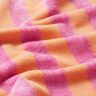 Tecido turco Bambu Riscas grossas &ndash; laranja-claro/pink,  thumbnail number 3
