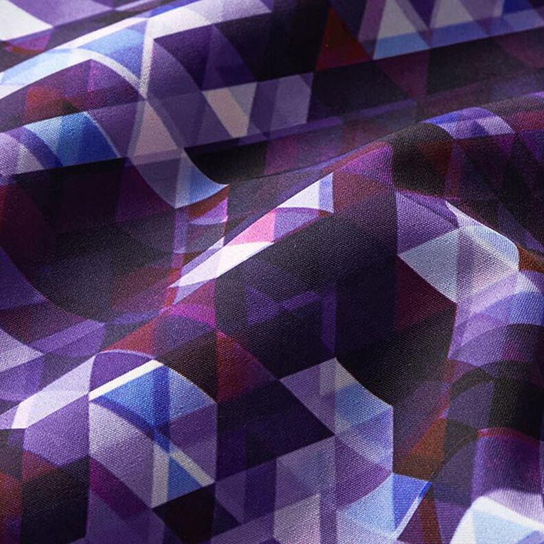 Softshell Triângulos coloridos Impressão Digital – uva,  image number 3