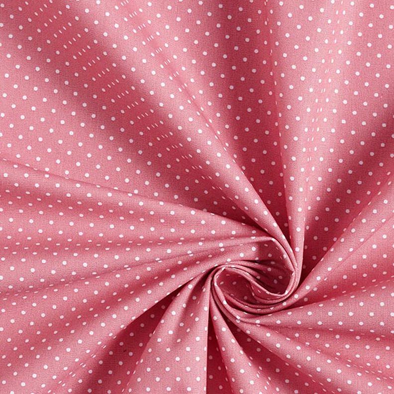 Popelina de algodão pintas pequenas – rosa/branco,  image number 5