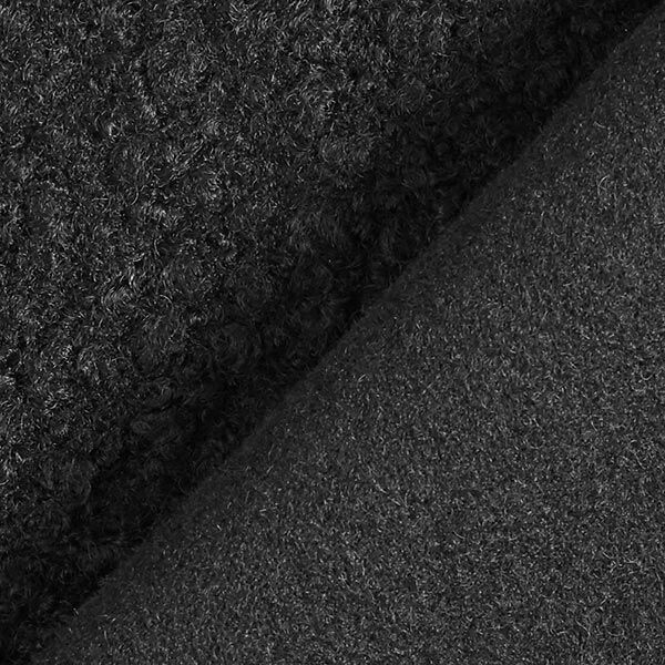 Bouclé de malha feltrada – preto,  image number 4
