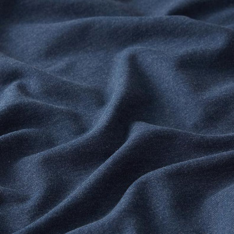 French Terry fino Melange – azul-marinho/cinzento,  image number 2