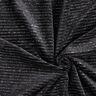 Tecido aveludado Nicki Riscas brilho – preto/prata metálica,  thumbnail number 3