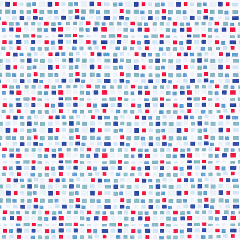 Tecido de algodão Cretone Xadrez – azul,  image number 1