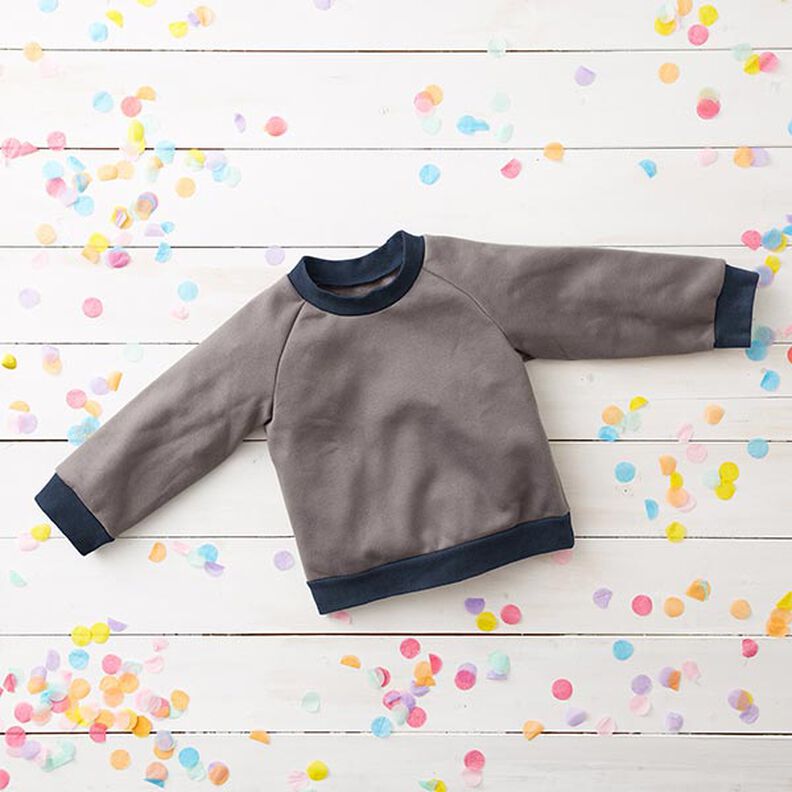 Tecido para bordas liso – azul-noite,  image number 6