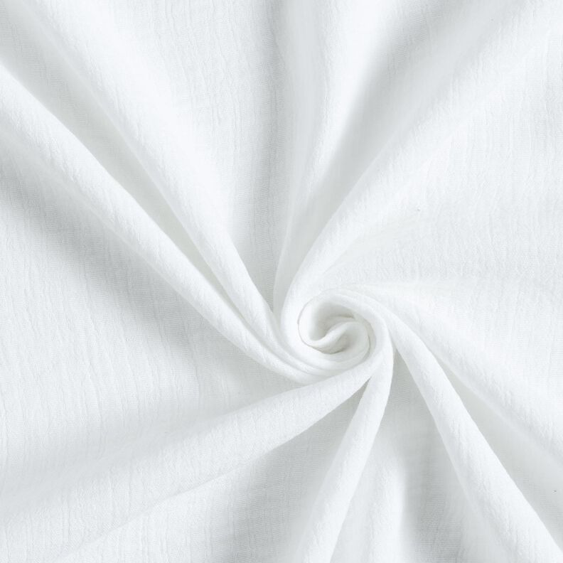 Mistura de linho e algodão Jacquard Padrão ondulado – branco,  image number 4