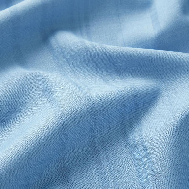 Tecido leve de algodão Xadrez transparente – azul claro,  image number 2