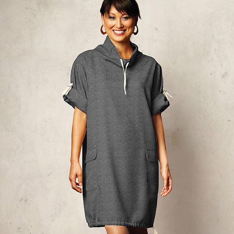 Terry francês leve melange – antracite,  image number 4