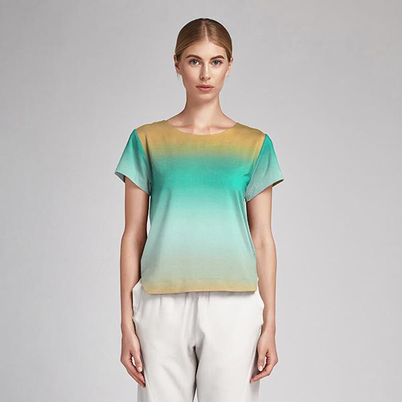 Cetim Grada&ccedil;&atilde;o de cor &ndash; hortel&atilde;-pimenta/amarelo-sol,  image number 6