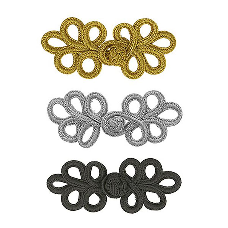 Fecho de guarnições [ 3 x 8 cm ] – dourado metálica,  image number 2