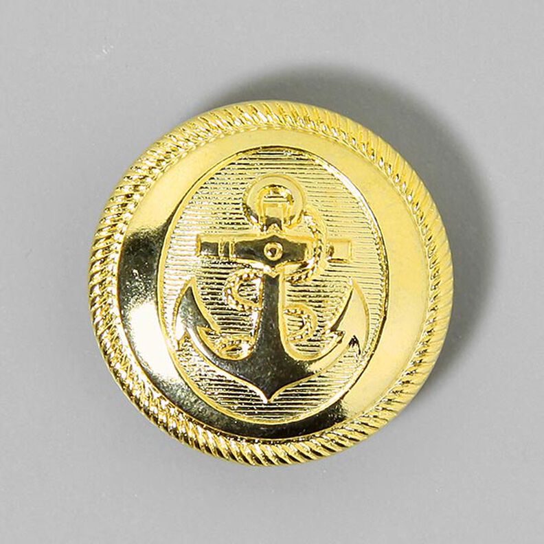 Botão Metálico Âncora – dourado metálica,  image number 1