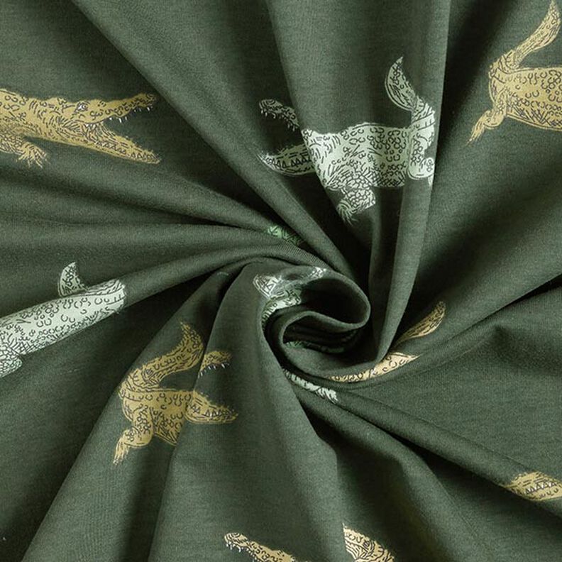 Jersey de algodão Crocodilos – pinheiro escuro,  image number 4