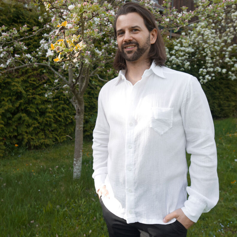 Camisa de homem, Burda 7045,  image number 4