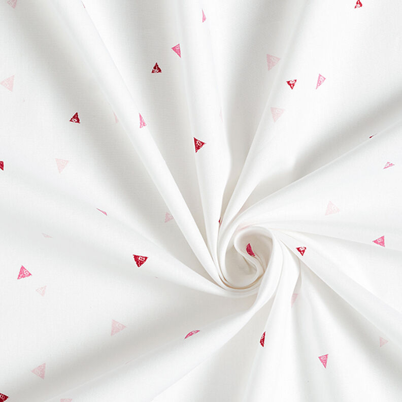 GOTS Popelina de algodão Look Rabiscos Triângulos | Tula – branco,  image number 3
