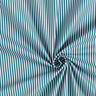 Popelina de algodão Riscas – azul petróleo/branco,  thumbnail number 3