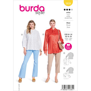 Plus-Size Blusa | Burda 5839 | 44-54, 