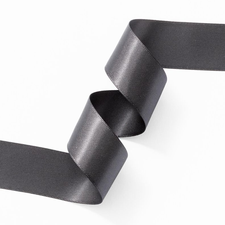 Fita de cetim [25 mm] &ndash; cinzento escuro,  image number 3