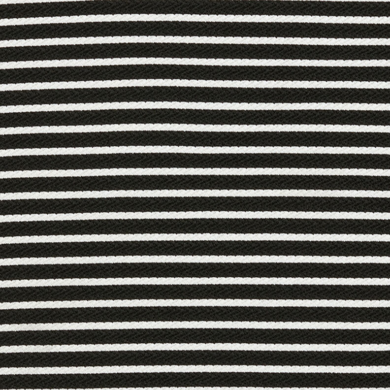 Jacquard Jersey Riscas diagonais – preto/branco,  image number 1