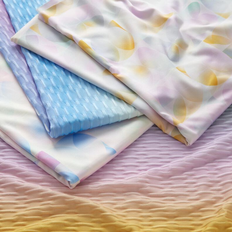 Jersey Desporto Textura Gradação de cor – púrpura média/damasco,  image number 5