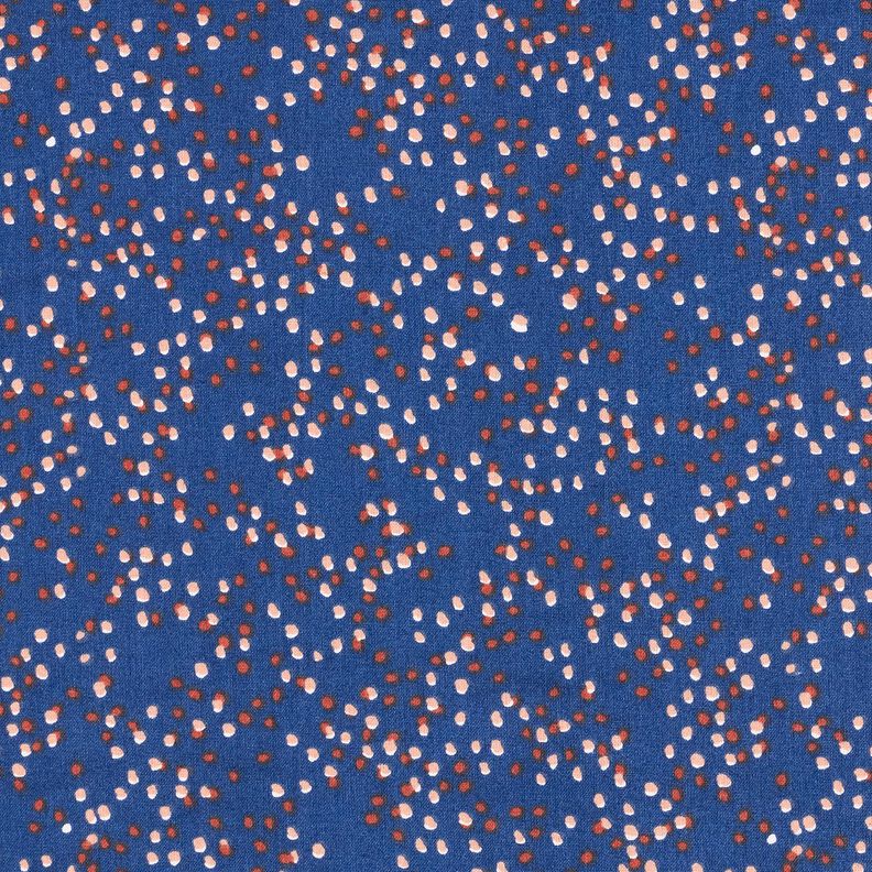 Tecido de algodão Cretone Pintinhas – índigo,  image number 1