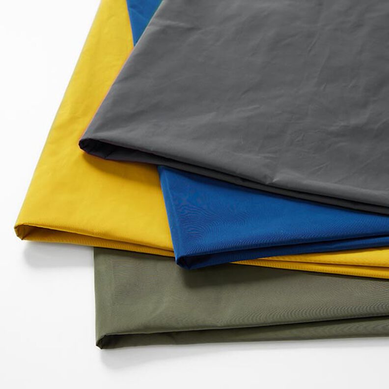 Tecido para casacos impermeável – oliva escura,  image number 8