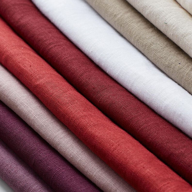 Mistura de linho leve, pré-lavada – rosa-velho claro | Retalho 90cm,  image number 5