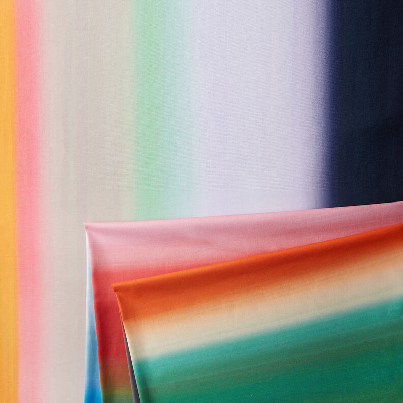 GOTS Cambraia de algodão Gradação de cor Pôr do sol | TCC x LOOKS by Wolfgang Joop – laranja/cinza,  image number 8