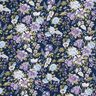 Popelina de algodão Prado de flores românticas – azul-marinho/lavanda,  thumbnail number 1