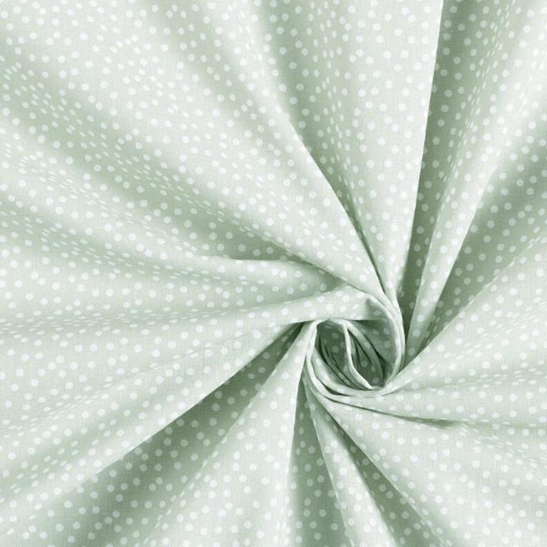 Tecido de algodão Cretone Pintas irregulares – verde pastel,  image number 4