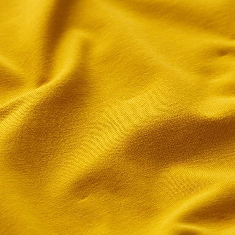 GOTS Jersey de algodão | Tula – amarelo-caril,  image number 2