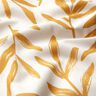 Tecido para decora&ccedil;&atilde;o Meio linho Panam&aacute; Folhas minimalistas &ndash; mostarda/natural,  thumbnail number 2