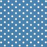 Popelina de algodão pintas grandes – azul ganga/branco,  thumbnail number 1