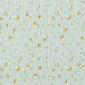 Musselina/ Tecido plissado duplo Flores românticas – menta clara,  thumbnail number 1