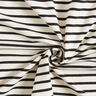 Jersey de algodão Riscas largas e estreitas – creme/preto,  thumbnail number 3