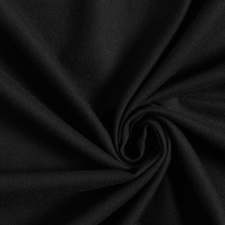 Flanela de algodão Liso – preto,  image number 1