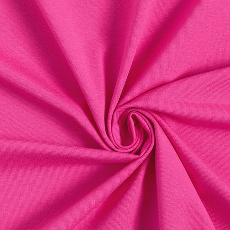 Jersey de algodão médio liso – rosa intenso,  image number 1