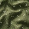 Musselina/ Tecido plissado duplo Ramo – verde-pinheiro/branco,  thumbnail number 2