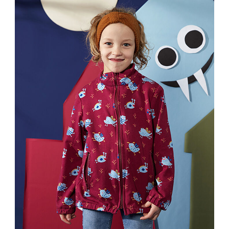 Jersey de algodão Médio Liso – vermelho,  image number 9