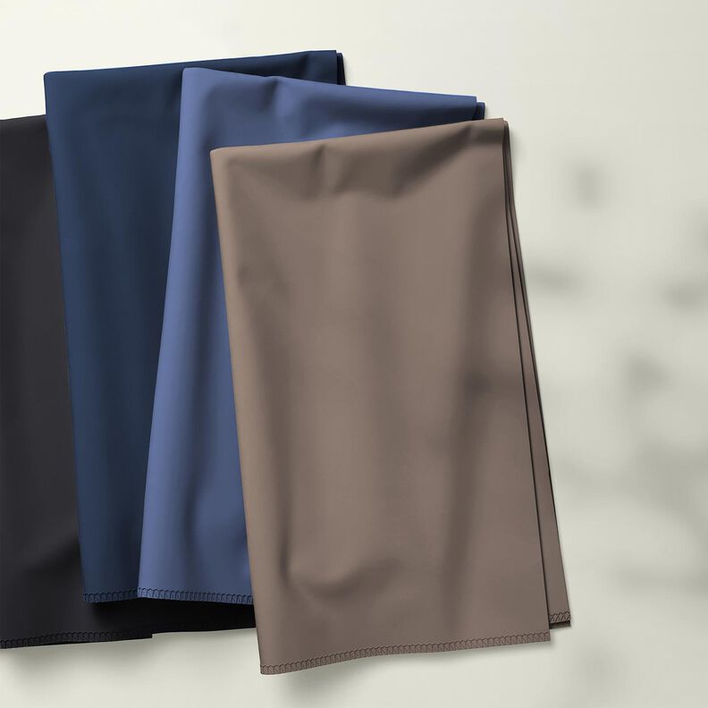 Tecido de algodão Tecido enrugado, pré-lavado – taupe escuro,  image number 4