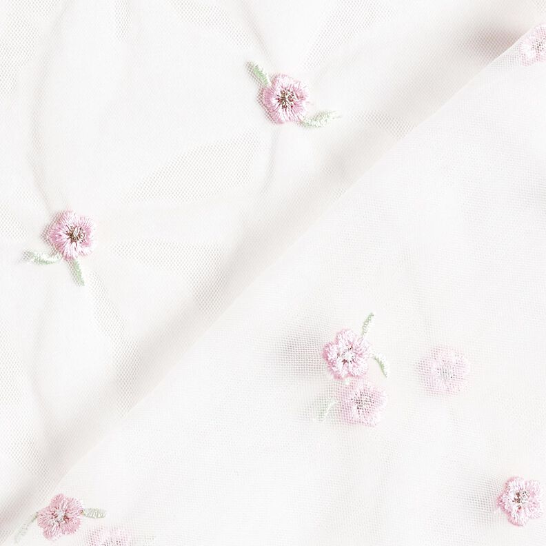 Softmesh Flores bordadas – branco/rosé,  image number 5