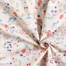 Popelina de algodão Animais no prado de flores – natural/vermelho-fogo,  thumbnail number 3