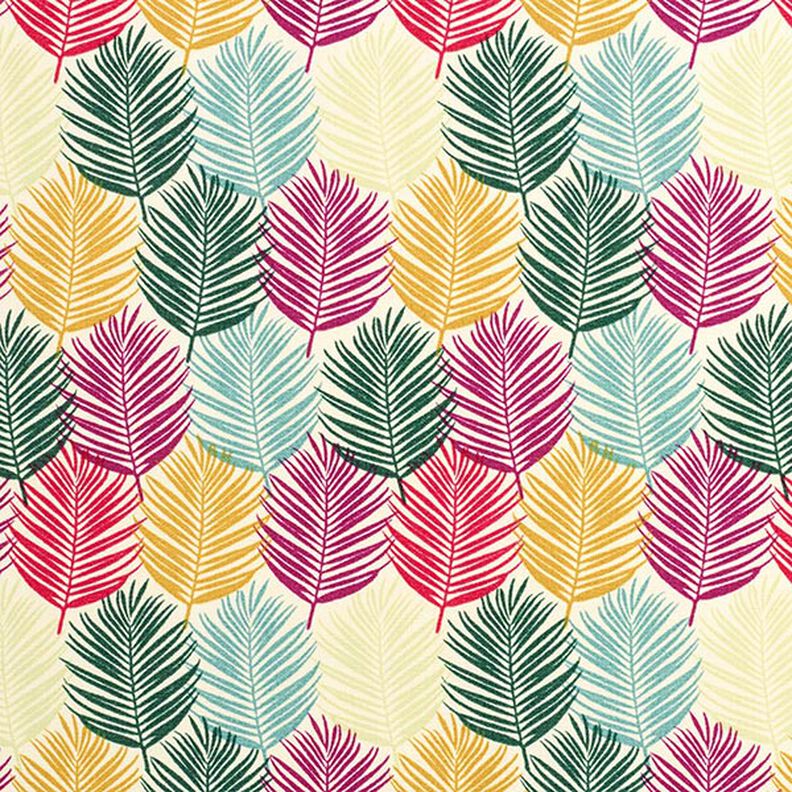 Tecido para decoração Exteriores Folhas tropicais – natural,  image number 1