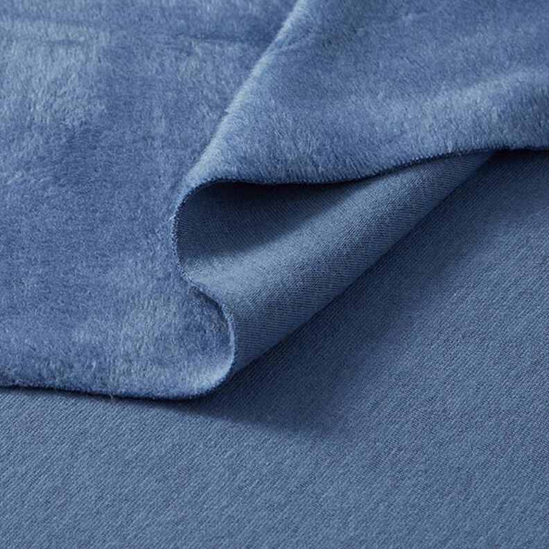 Tecido polar alpino Sweater aconchegante Liso – azul ganga,  image number 4