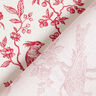 Tecido de algodão Cretone Pássaros – vermelho/branco sujo,  thumbnail number 4