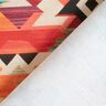 Tecido para decoração Meio linho Panamá Estampado étnico abstrato  – bege claro/verde esmeralda,  thumbnail number 4